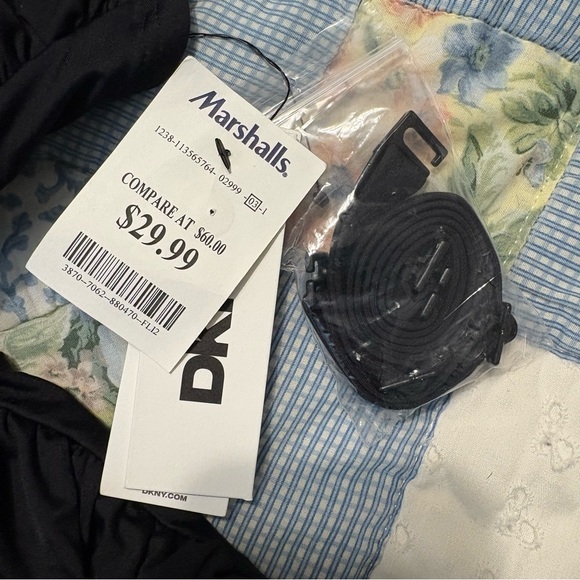 NWT DKNY Black One Piece Swimsuit - Picture 3 of 6